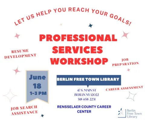 Professional Services Workshop on June 18 at 1 pm. 