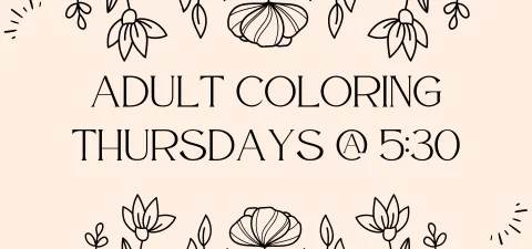Adult Coloring Thursdays @ 5:30