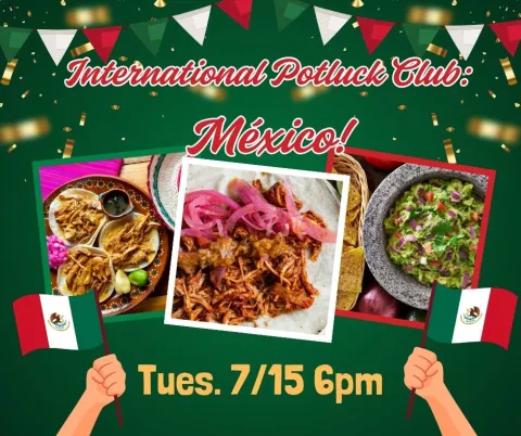 International Potluck Club Image:  Food and Date