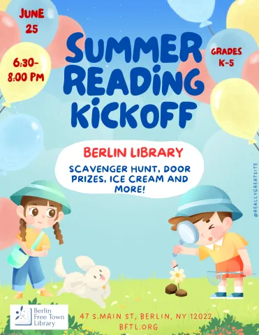 Summer Reading Kickoff June 25 at 6:30 pm