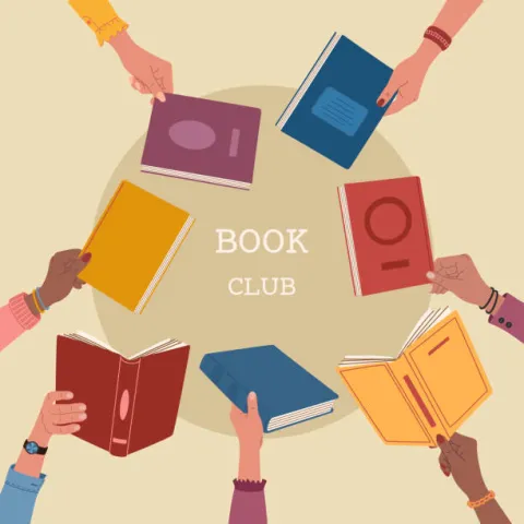 hands holding books