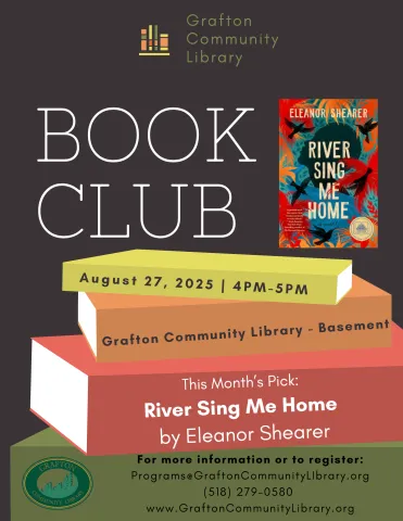 The August Book Club pick is River Sing Me Home by Eleanor Shearer
