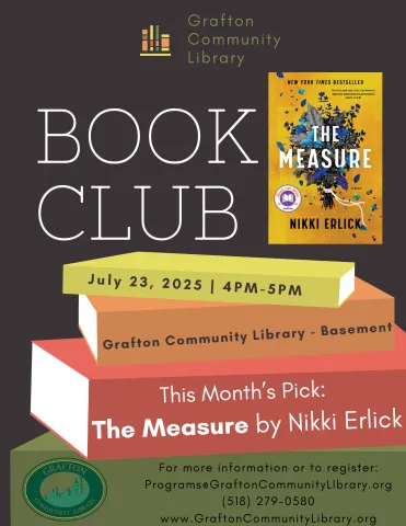 July's Book Club pick is The Measure by Nikki Erlick.