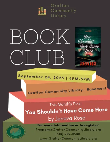 The September Book Club pick is You Shouldn't Have Come Here by Jeneva Rose.