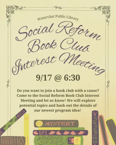 Socail Reform Book Club Interest Meeting