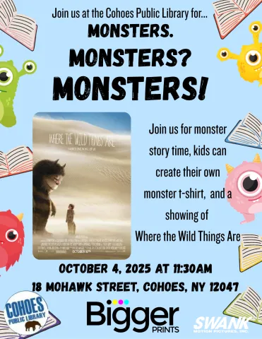 Monster Storytime at the Cohoes Public Library