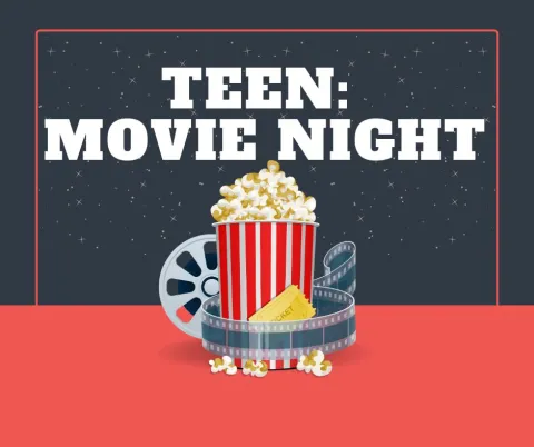 teen movie night image: popcorn