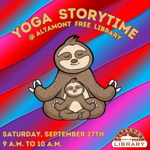 Yoga Storytime at AFL: Saturday September 27 at 9am