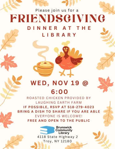 Flyer with clipart of turkey