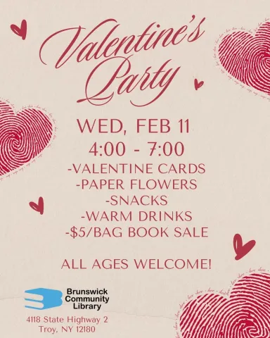 Flyer with heart clipart
