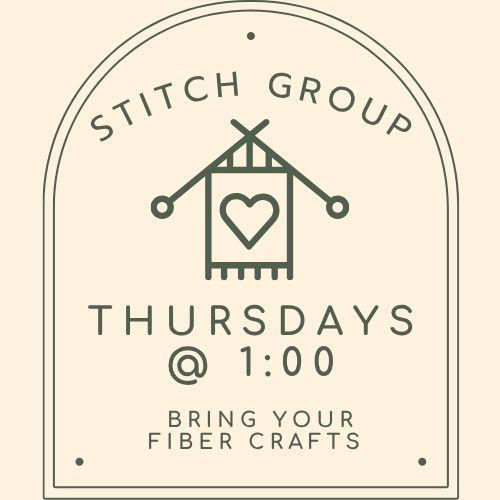 Flyer with logo of knitting
