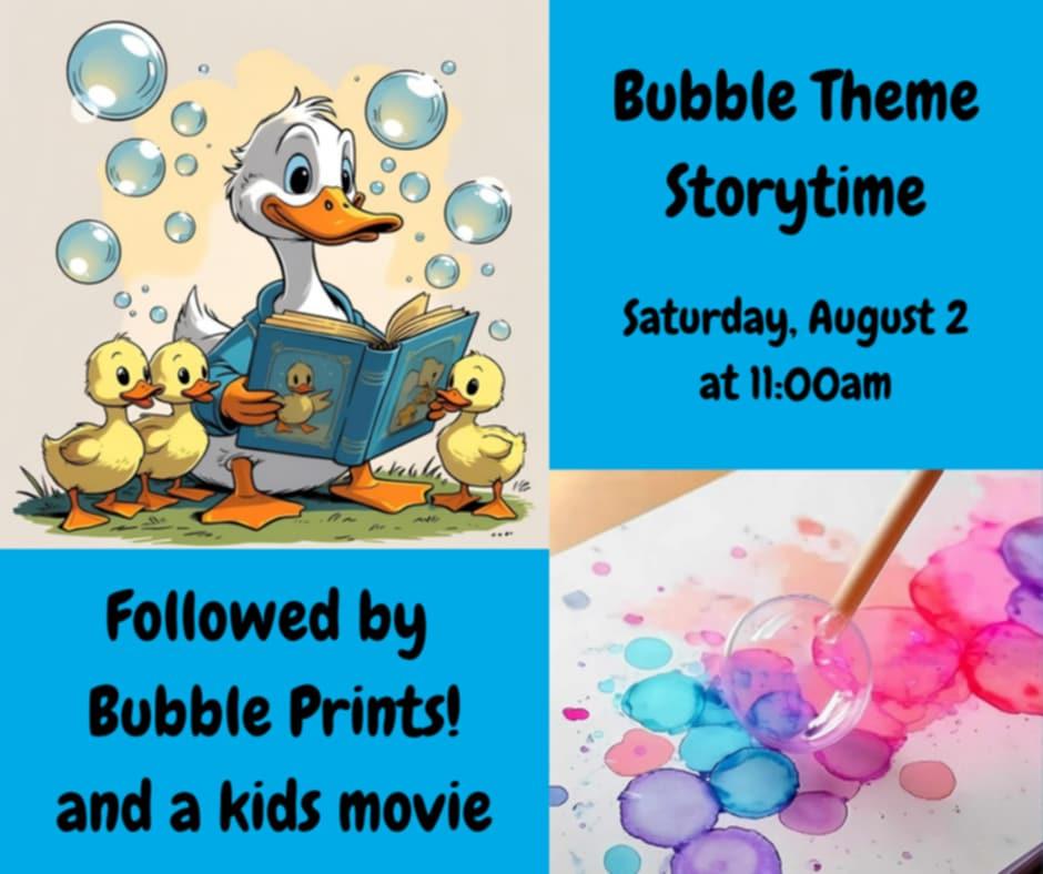 Bubble theme storytime