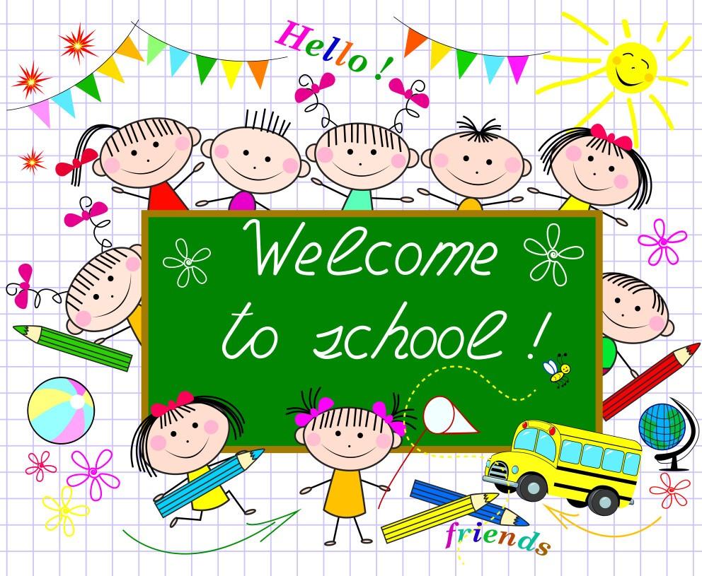 Welcome to school graphic