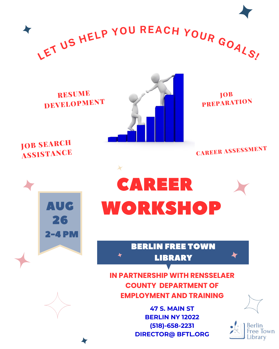 Career Workshop August 26 from 2-4 pm