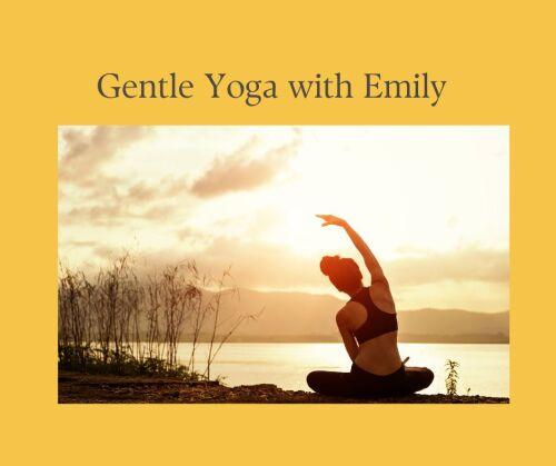 A picture of a woman practicing yoga.